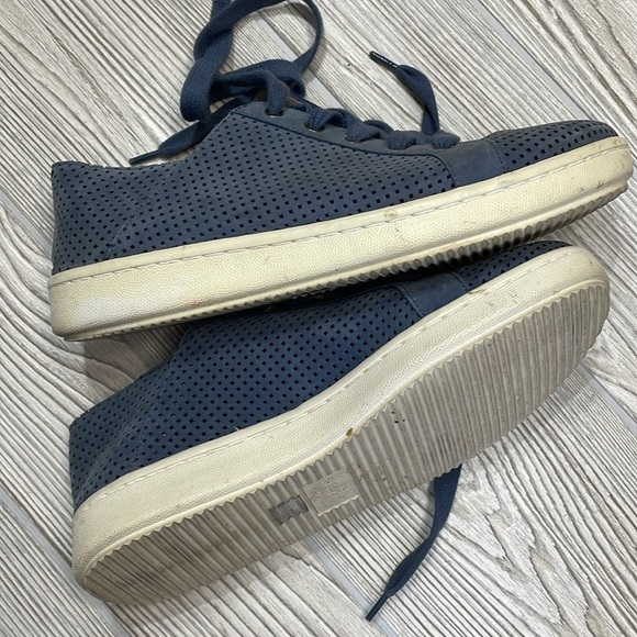 Eileen Fisher Clifton Tan Perforated
Suede Lace Up Sneakers - Picture 3 of 5